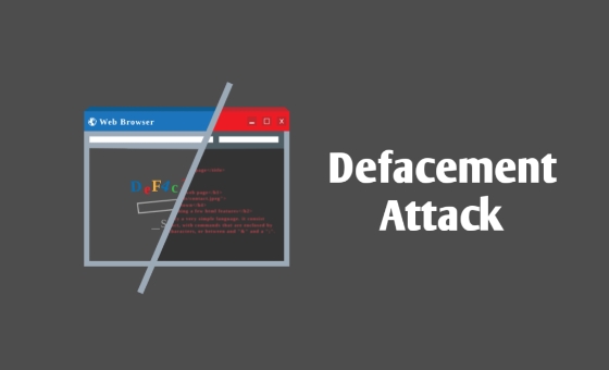 Defacement attack on website