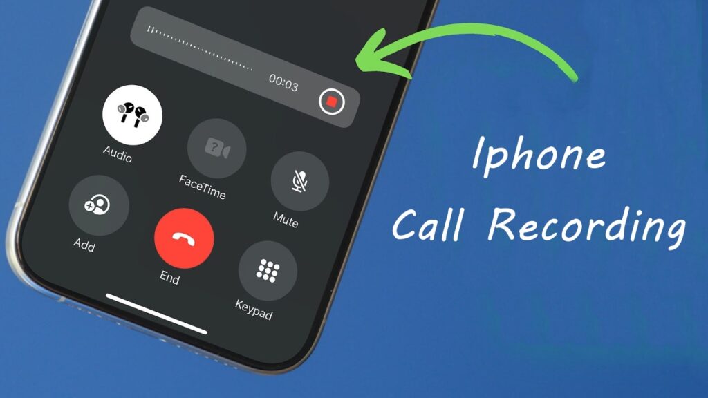 iphone me free me call recoding kaise karen